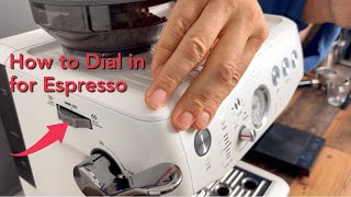 Breville Barista Express Impress How to Dial in Intelligent Dosing [upl. by Gunthar]