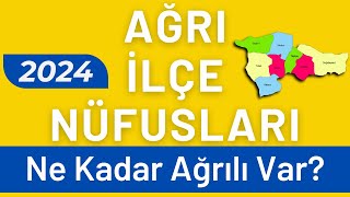 AĞRI NÜFUSU 2024  Sıralı Ağrı İlçe Nüfusları  Ağrılılar En Çok Nerede Yaşıyor [upl. by Nytsyrk]