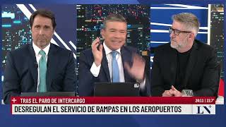 Desregulan el servicio de rampas en los aeropuertos quotEl pase 2024quot entre Feinmann y Pablo Rossi [upl. by Ahsinaw]