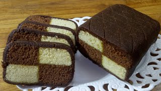 Chocolate Almond Battenberg Cakeচুলায় তৈরি চকলেট আমন্ড বেটেনবার্গ কেক রেসিপিChocolate Peanut Cake [upl. by Elyod]