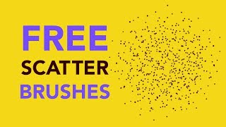 FREE Scatter Brushes for Photoshop Stipple brush amp How to Add [upl. by Yehc]