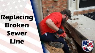 How to Replace a Broken Sewer Line The Original Plumber  Serving Northern Georgia amp Atlanta 247 [upl. by Ursi]