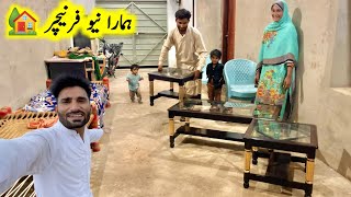 Hamara New Furniture a Giya 🏡village lifePak village family [upl. by Solim100]