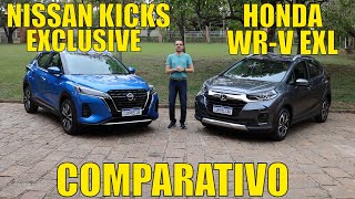 Comparativo Nissan Kicks Exclusive x Honda WRV EXL [upl. by Goldsmith]