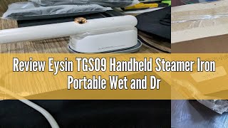 Review Eysin TGS09 Handheld Steamer Iron Portable Wet and Dry 2 in 1 Flat Iron [upl. by Leland]