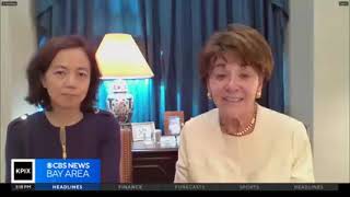 Rep Eshoo and SOTU guest Dr FeiFei Li KPIX [upl. by Izmar]