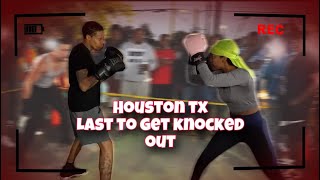 HOUSTON TEXAS STREET BOXING BEST FEMALE BOXER IN HOUSTON [upl. by Haroppiz180]