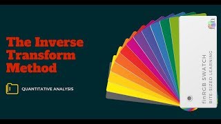 Inverse Transform Method FRM Part 1 Book 2 Quantitative Analysis [upl. by Maher]