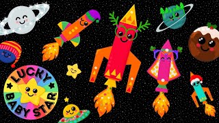 🚀 Rocket Babies First Christmas in Space Sensory Adventure 🎄 Lucky Baby Star’s 1st Xmas ✨ [upl. by Annim]