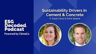 Sustainability Drivers in Cement amp Concrete [upl. by Ida]