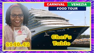 🚢 Carnival Cruise Dining 14 course Chefs Table [upl. by Townsend]