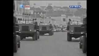 Desfile de camiones Barreiros del ejercito portugues en Luanda Angola  1960 [upl. by Natsreik6]