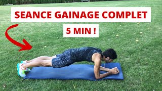 SÉANCE DE GAINAGE COMPLÈTE EN 5 MINUTES à la maison [upl. by Kinnon]