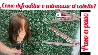 COMO DEGRAFILAR Y ENTRESACAR EL CABELLO PASO A PASO 🤩  ELY ANGEL BEAUTY [upl. by Genesa]