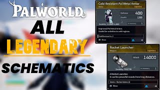 How To Get Every Legendary Schematic In Palworld [upl. by Liederman]