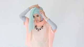 Tutorial Hijab Pesta Party Turban Style [upl. by Attennot]