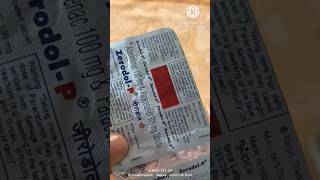 ZerodolP tablet use in hindi zerodol aceclofenac paracetamol medicalhospitaldoctorshortsvideo [upl. by Neerol]