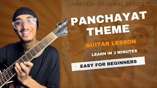 Panchayat Theme Song Guitar Lesson  Easy For Beginners [upl. by Yecnuahc]