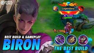 BIRON GAMEPLAY IN GRANDMASTER RANK  THE BEST BUILD  HONOR OF KINGS [upl. by Aliahs739]