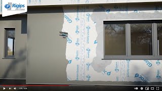 FassadenputzBeschichtung mit Rigips Glasroc X für Außenwände im Holzbau  Verarbeitungsrichtlinien [upl. by Llebpmac339]