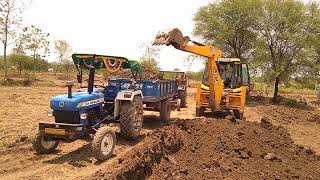 jcb tractor loading jcb hard work jcb wheel loader excavator video [upl. by Liris]