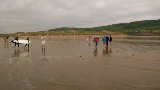 Croyde Bay Beach Devon [upl. by Lebezej]