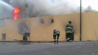 Fire destroys Stockton market [upl. by Cioban]