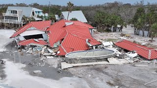 CATASTROPHIC Hurricane Milton Storm Surge Damage  Manasota Key Florida [upl. by Hales]