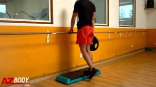 Musculation des mollets  Mollets debout une jambe [upl. by Fiden]