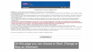 MyPay  Allotment Instructional Video [upl. by Anyl]