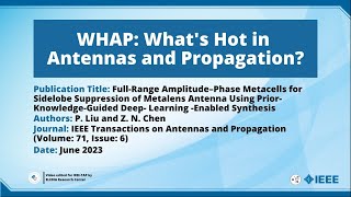 FullRange Amplitude–Phase Metacells for Sidelobe Suppression of Metalens Antenna [upl. by Aissatsan]