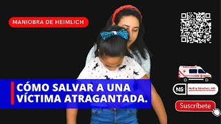 APRENDE la MANIOBRA DE HEIMLICH EN NIÑOS de 08 años ATRAGANTAMIENTO EN BEBESAUTOHEIMLICH 🚑🚑 [upl. by Nnyletak]