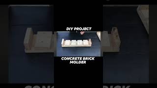 DIY PROJECT  CONCRETE BRICK MOLDER CONCRETE BLOCK [upl. by Idel]