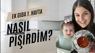 Ek gıdaya başladık  Ek gıda 1 Hafta  sebze pişirme [upl. by Yardley924]