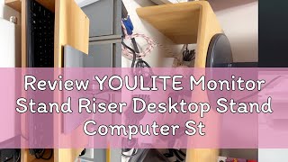 Review YOULITE Monitor Stand Riser Desktop Stand Computer Stand Monitor Shelf Rack Laptop Stand Pc [upl. by Eigroeg]