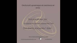 Urlop okolicznościowy biznes praca motywacja rozwój urlop wesele slub pogrzeb [upl. by Noah]