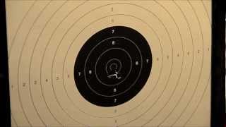 Crosman 2240 Shooting 10m ISSF air pistol target [upl. by Gambrill]