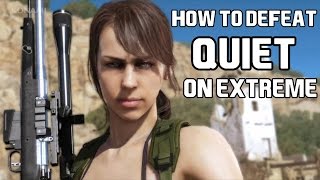 MGSV The Phantom Pain  How To Defeat Quiet Sniper Wolf On Ext [upl. by Annahsirhc]