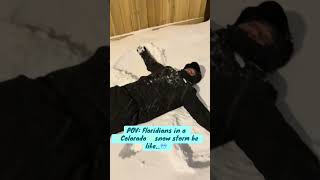 Colorado ✨❄️ snow storm ❄️✨”tings “ 🤩❄️🤩❄️ foodie snow colorado trending viralshort funny [upl. by Lanford]