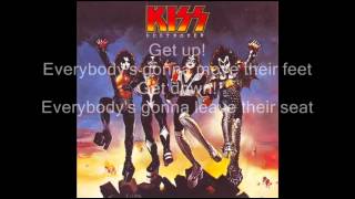 KISS  Detroit Rock City LYRICS ON SCREEN [upl. by Redman871]