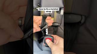 How to fix a twisted car seat strap dad car truck auto baby carseat [upl. by Rudiger]