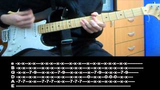 RHCP  Cant Stop Guitar lesson with TAB [upl. by Aidnis]