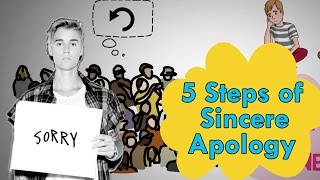 How to Apologize  5 Steps of a Sincere Apology [upl. by Sonstrom]