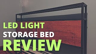 HAUSOURCE Queen Bed Frame with Storage Headboard and 4 Drawers Review  Under The Bed Storage Ideas [upl. by Zohara22]