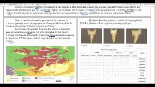 56Exploitation dun extrait de la carte géologique du bassin phosphaté Ouled Abdoun [upl. by Sisely]