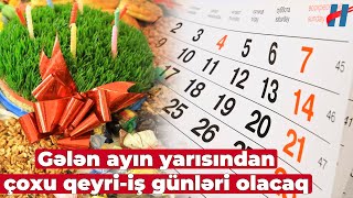 Mart ayında bu qədər qeyriiş günləri olacaq  TƏQVİM [upl. by Swift501]