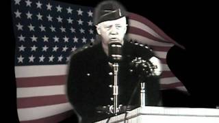 Gen Pattons Homecoming Speech in LA 1945  added 48star flag [upl. by Ysteb]