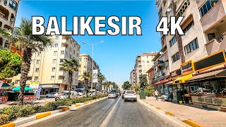 BALIKESIR 4K  Driving Downtown  Turkey 🇹🇷 [upl. by Royden]