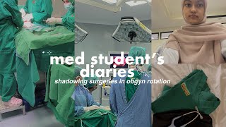 medical student’s vlog  stay 247 at the hospital obgyn rotation shadowing surgeries study vlog [upl. by Anrehs]