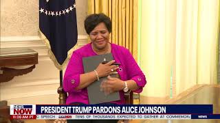 FULL PARDON President Trump pardons Alice Johnson in Oval Office [upl. by Rabin179]